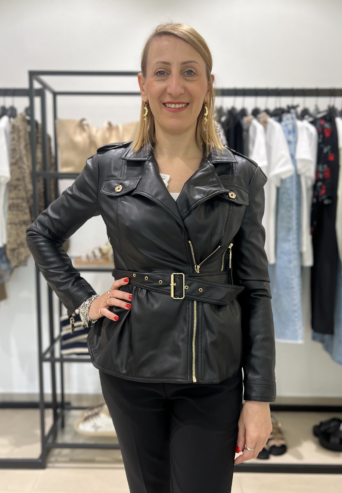 RELISH GIUBBINO TAYLOR CON BALZA IN ECOPELLE