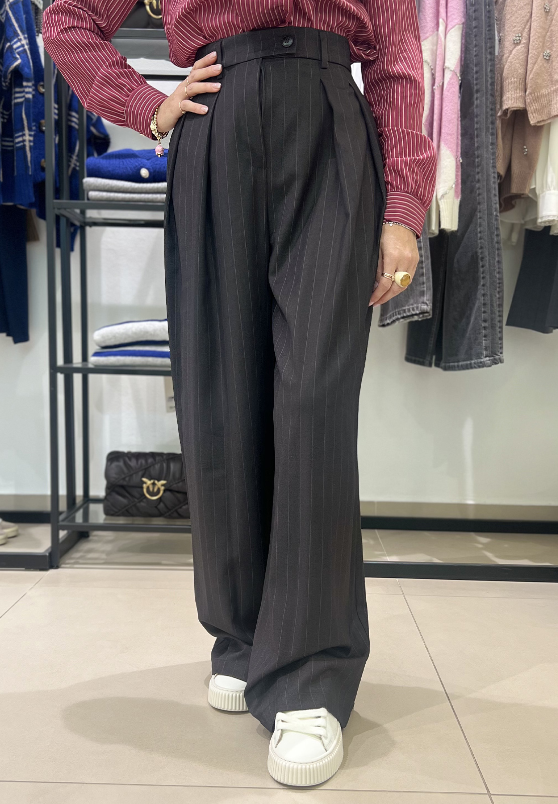 MOTEL PANTALONE GESSATO