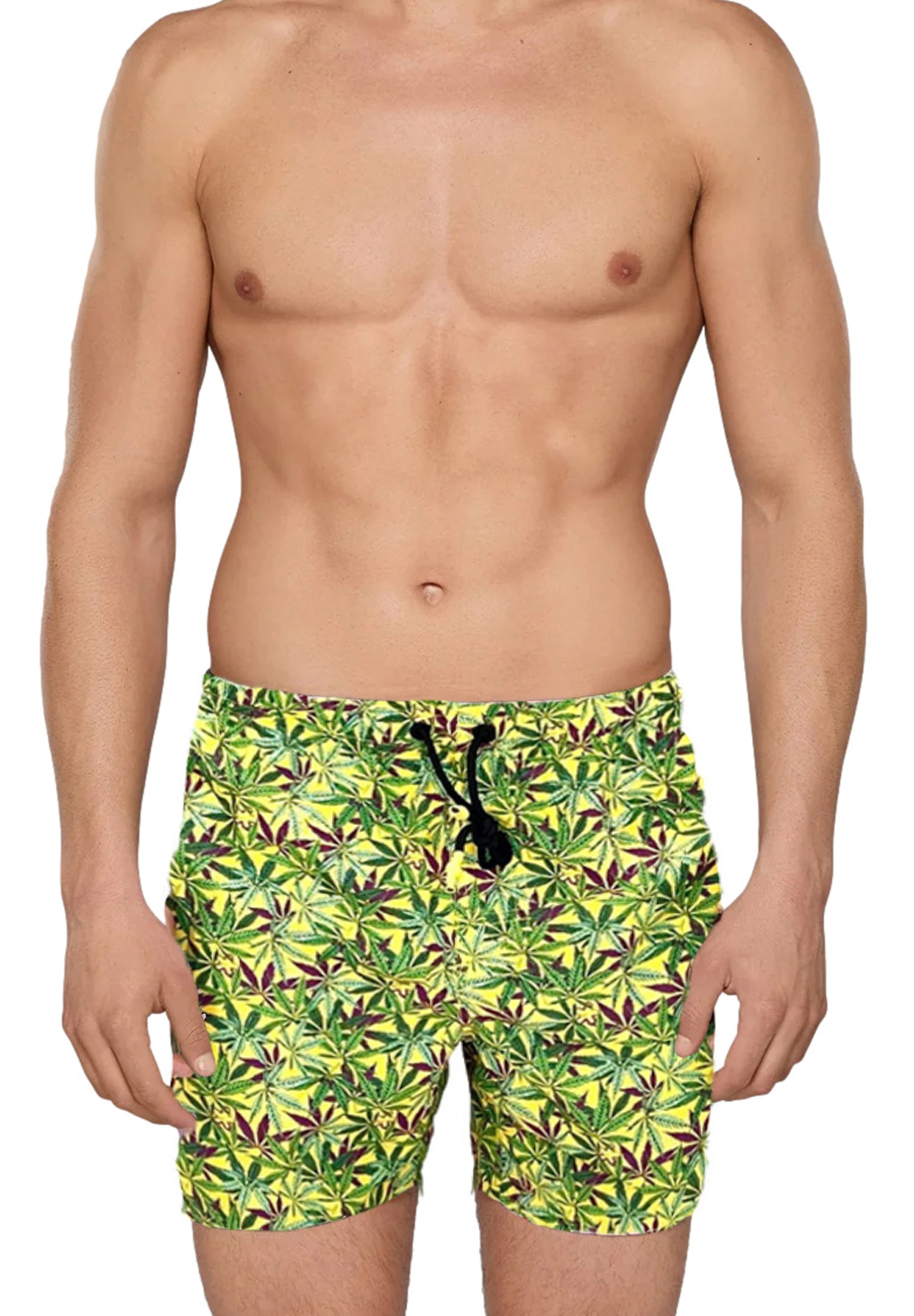 EFFEK SHORT STAMPA FOGLIE