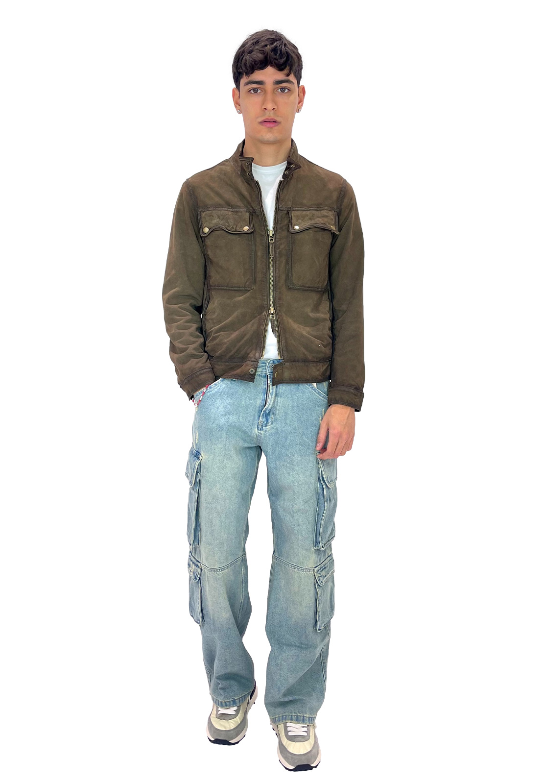 THE JACK LEATHERS GIUBBINO ANDREW BURNED SUEDE