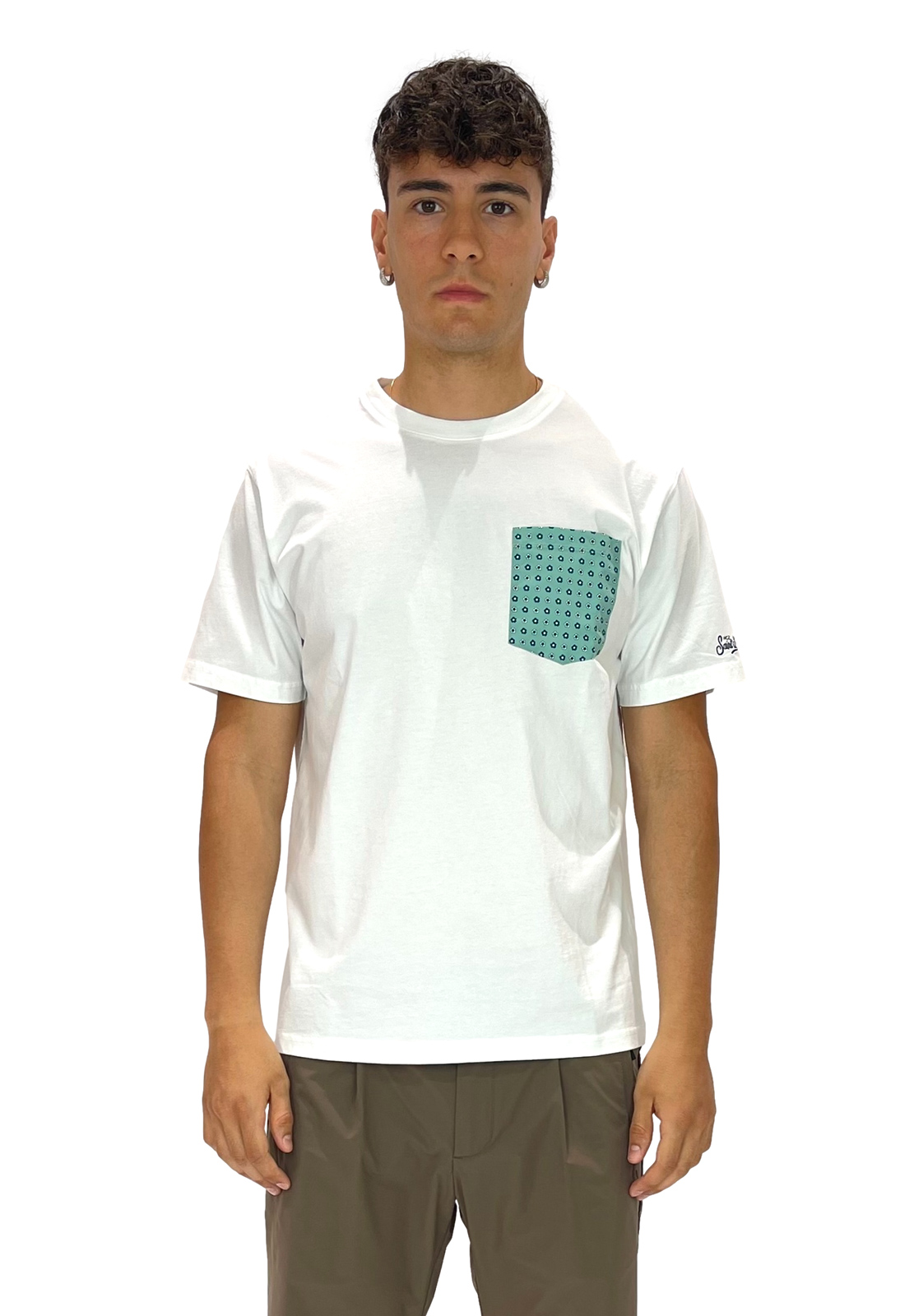 SAINT BARTH T-SHIRT CON TASCHINO FIORI