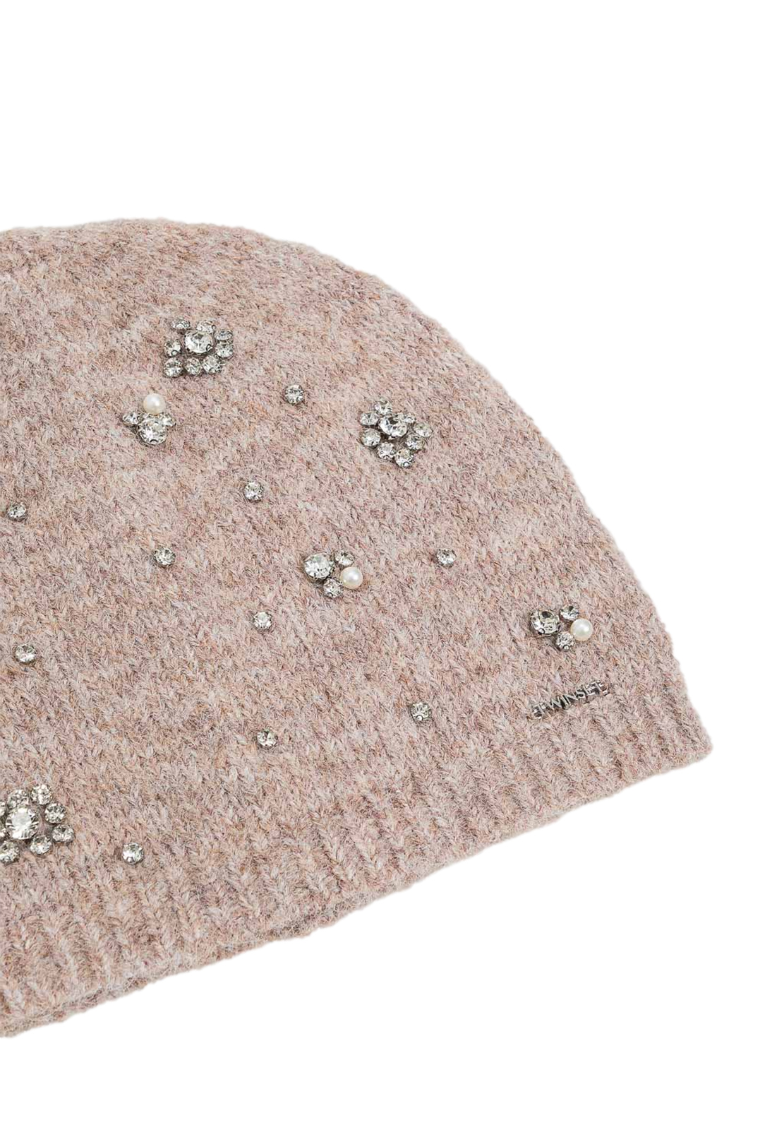 TWINSET CUFFIA CON RICAMO