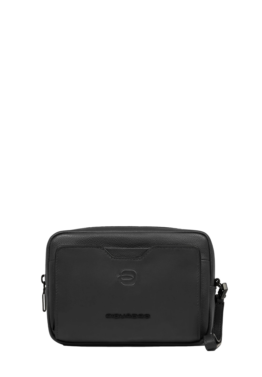 PIQUADRO POCHETTE 2 COMPARTI IN PELLE