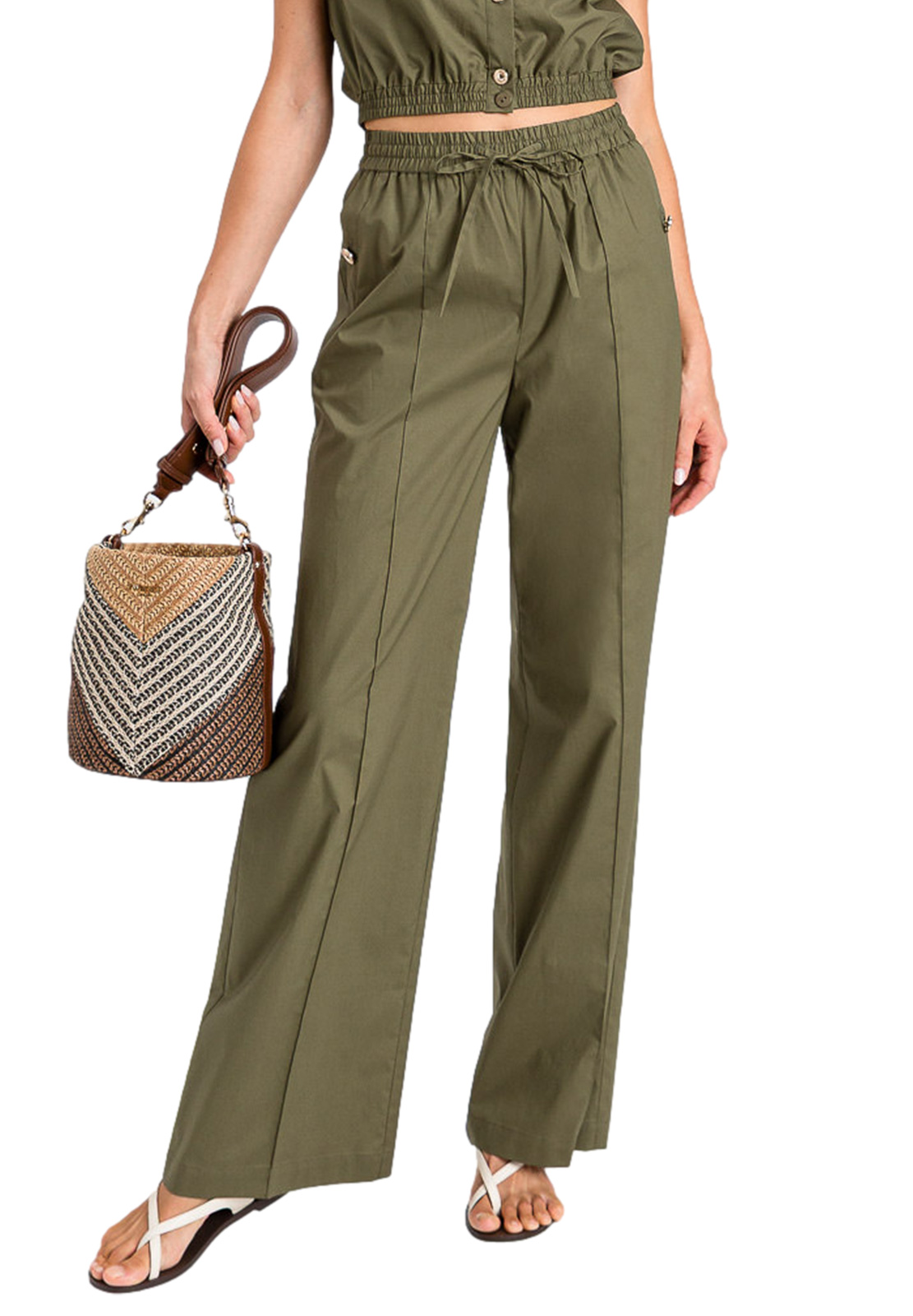 TWINSET PANTALONI CON COULISSE