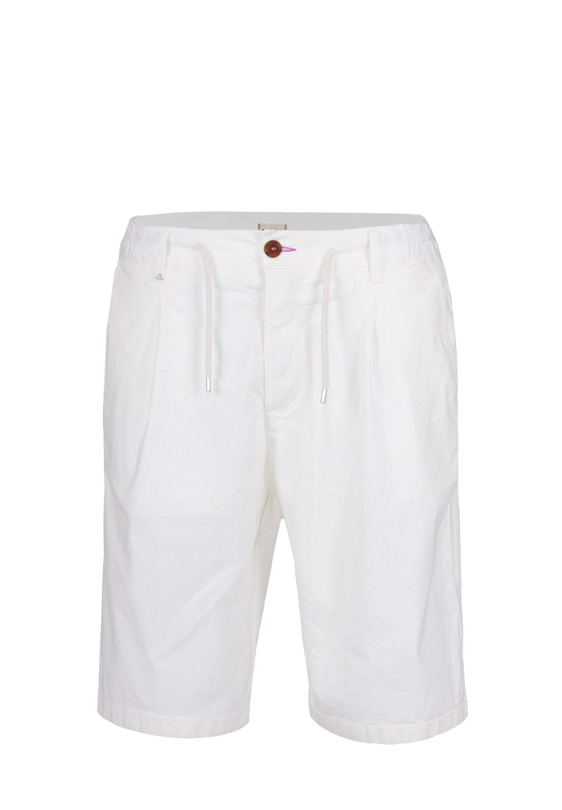 BERNA BERMUDA IN COTONE E LINO