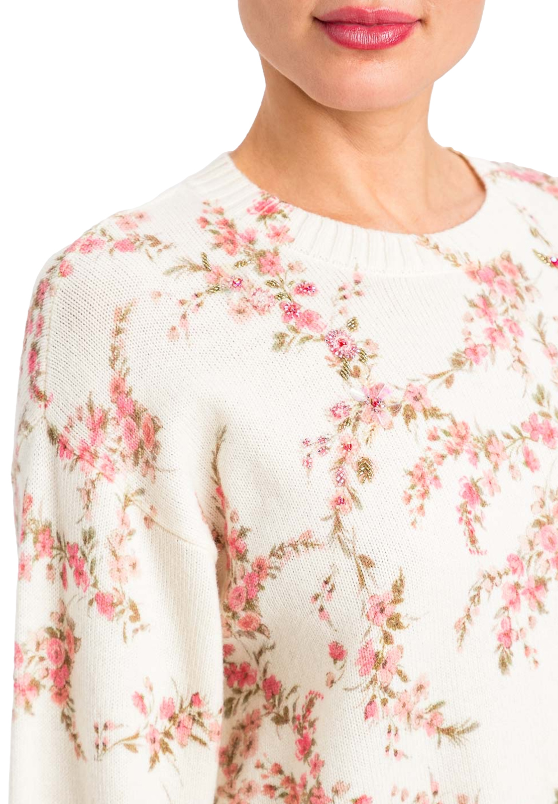 TWINSET PULL CORTO IN MAGLIA CON STAMPA