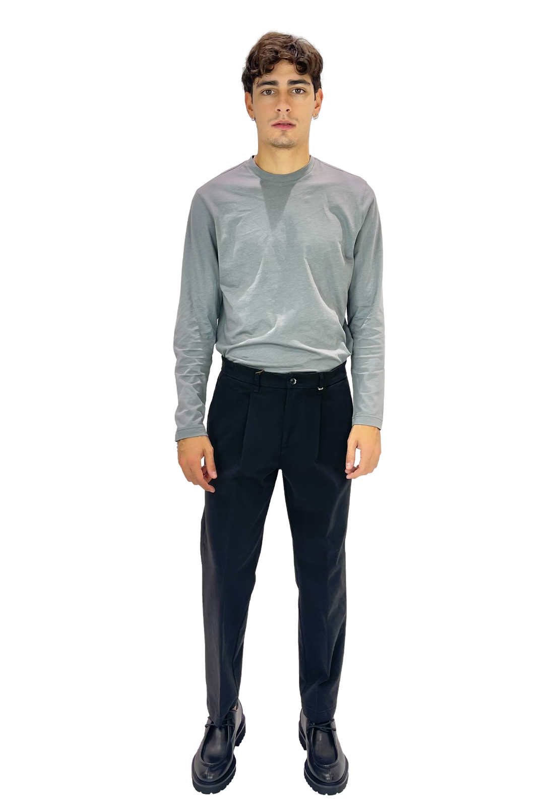 AIBURAI PANTALONI URANO COTONE LAVATO