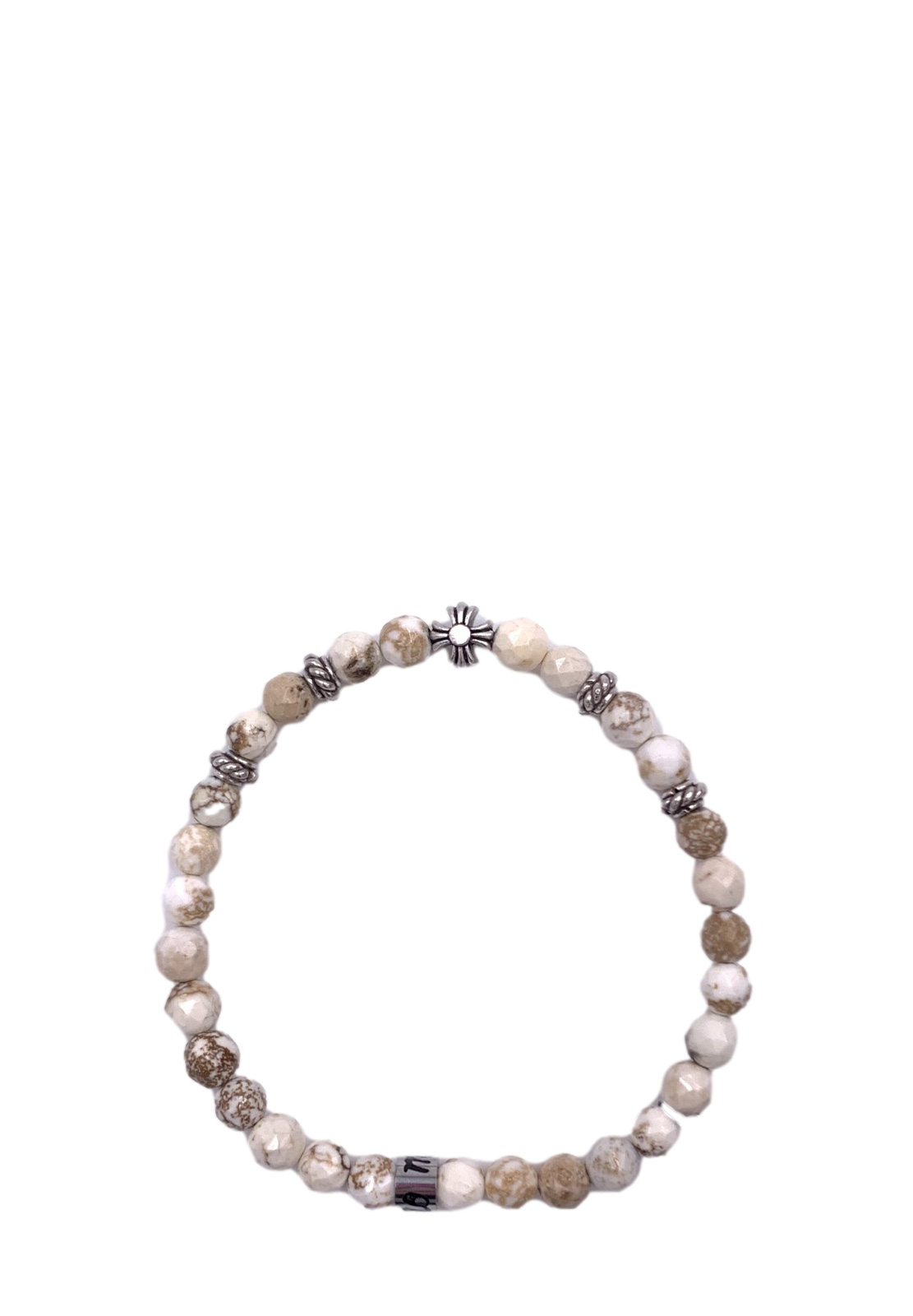 MANCINO BRACCIALE ELASTICO CON PIETRE NATURALI 6MM