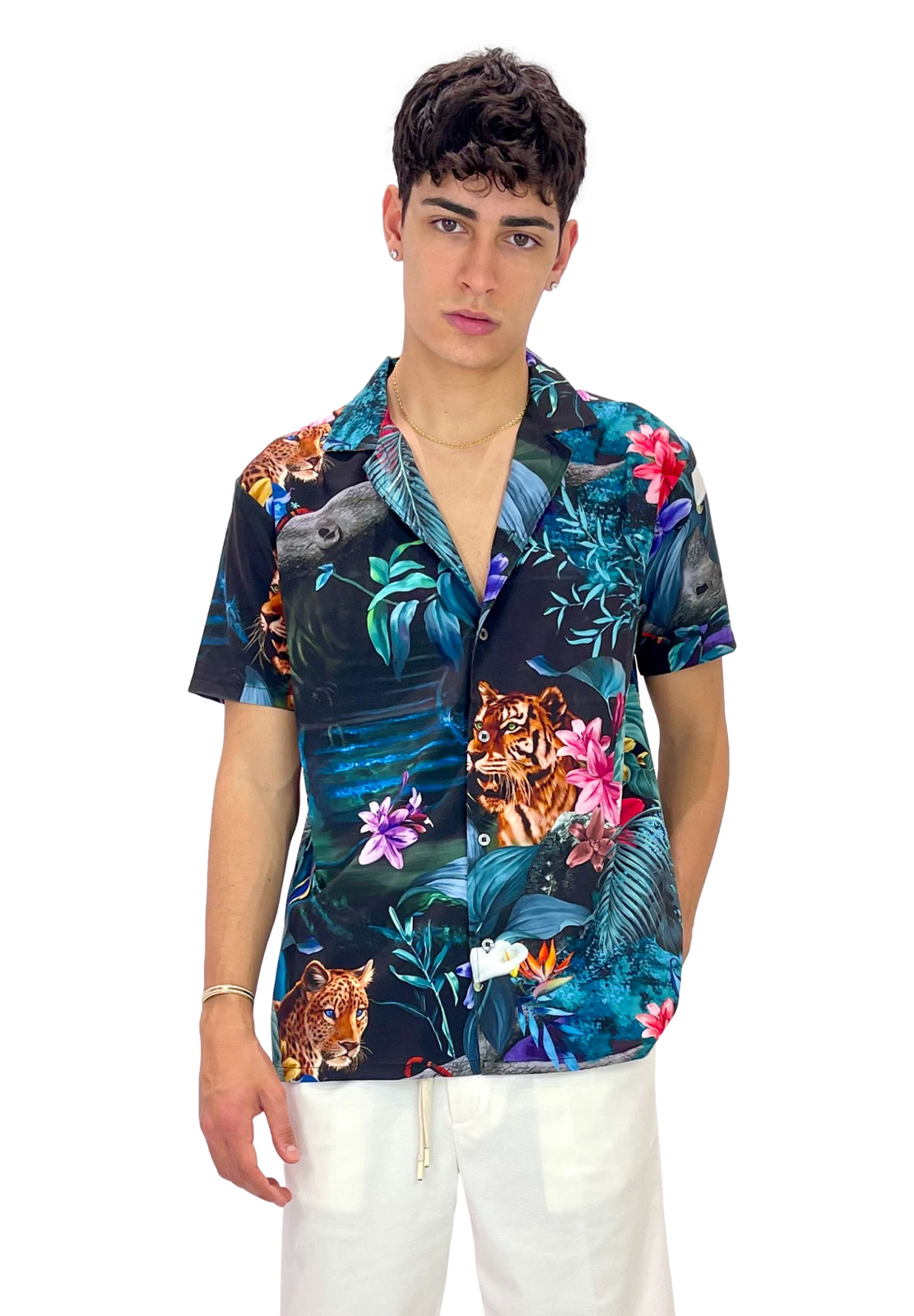 MOVE CAMICIA STAMPA MULTICOLOR