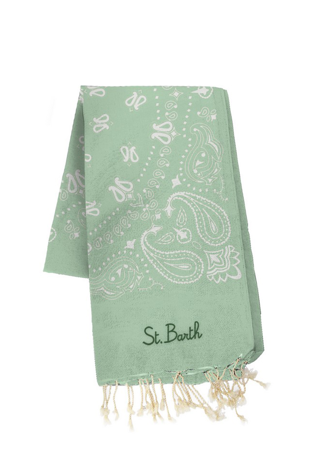 SAINT BARTH TELO MARE IN COTONE LEGGERO STAMPA BANDANA