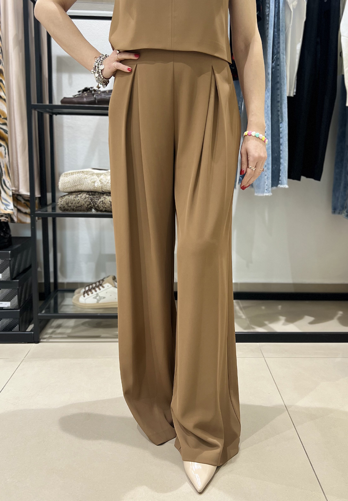 RELISH PANTALONI ROJER PALAZZO