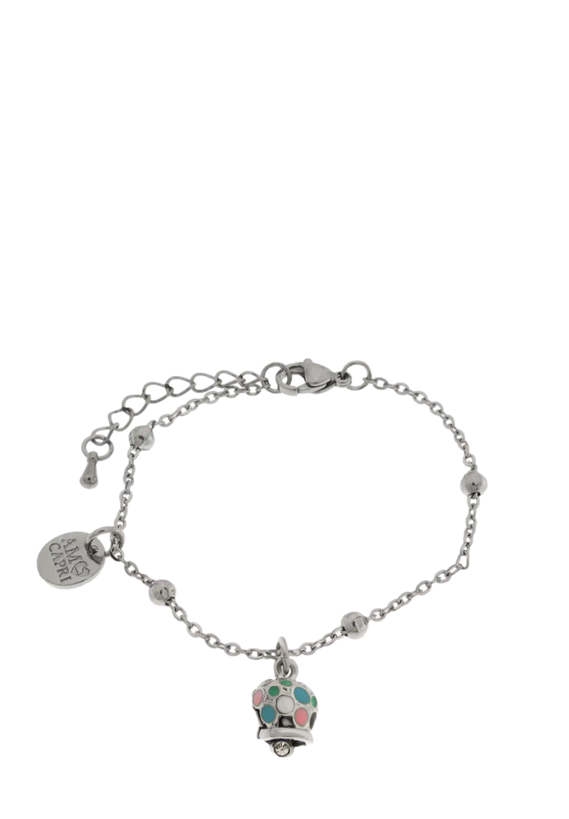 AMO CAPRI BRACCIALE CAMPANELLA MULTICOLOR E PUNTO LUCE