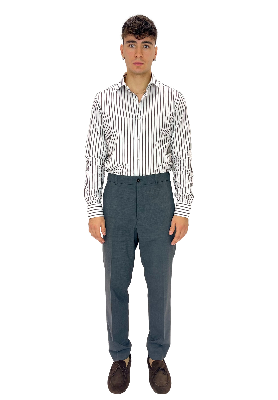 BE ABLE PANTALONI KIM VENTRE PIATTO IN FRESCO LANA