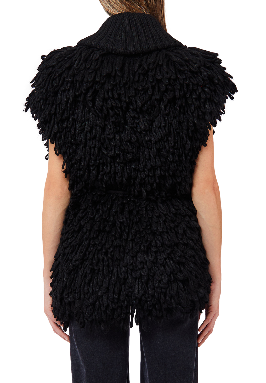 LIU JO GILET IN MAGLIA CON PELLICCIA