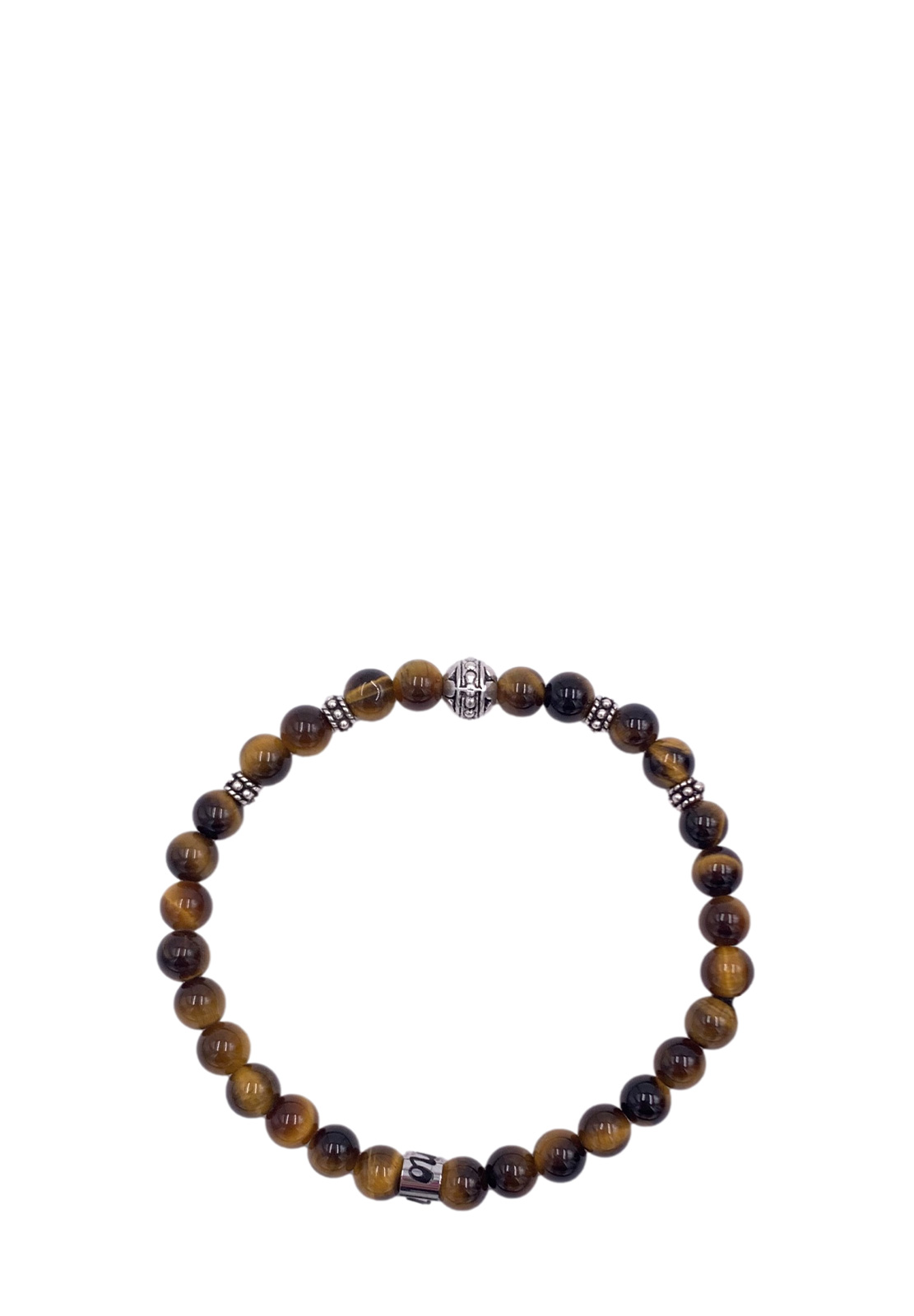 MANCINO BRACCIALE ELASTICO CON PIETRE NATURALI 6MM