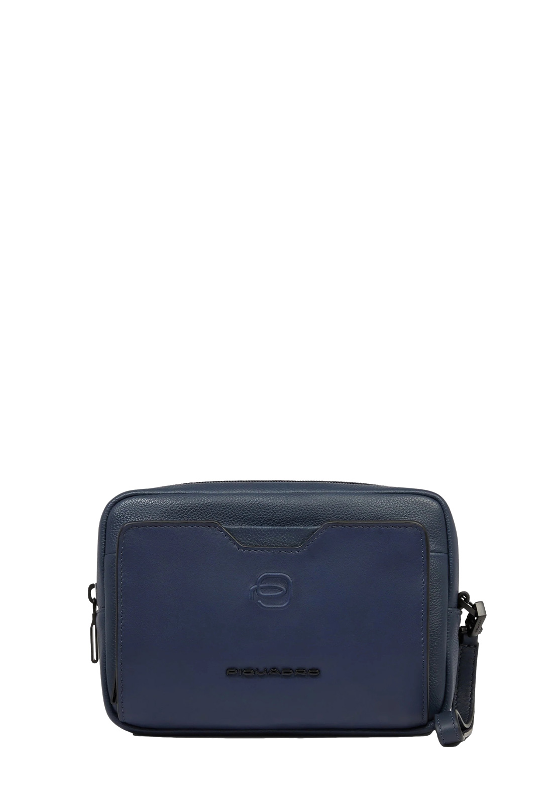 PIQUADRO POCHETTE 2 COMPARTI IN PELLE