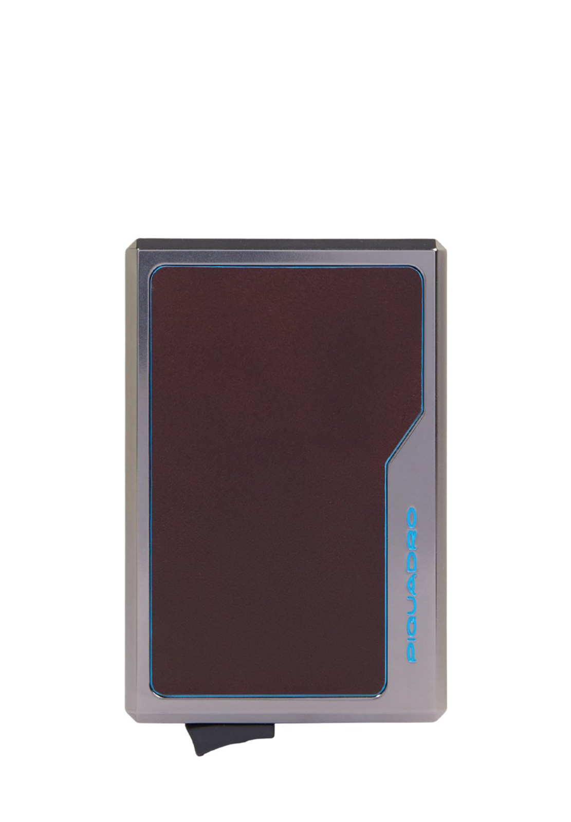 PIQUADRO PORTA CARTE MAGSAFE IN ALLUMINIO E PELLE