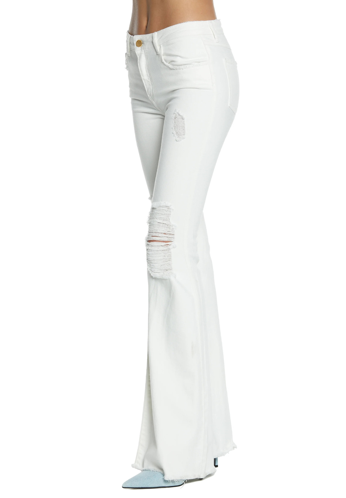RELISH JEANS SHIFFER FLARE CON ROTTURE