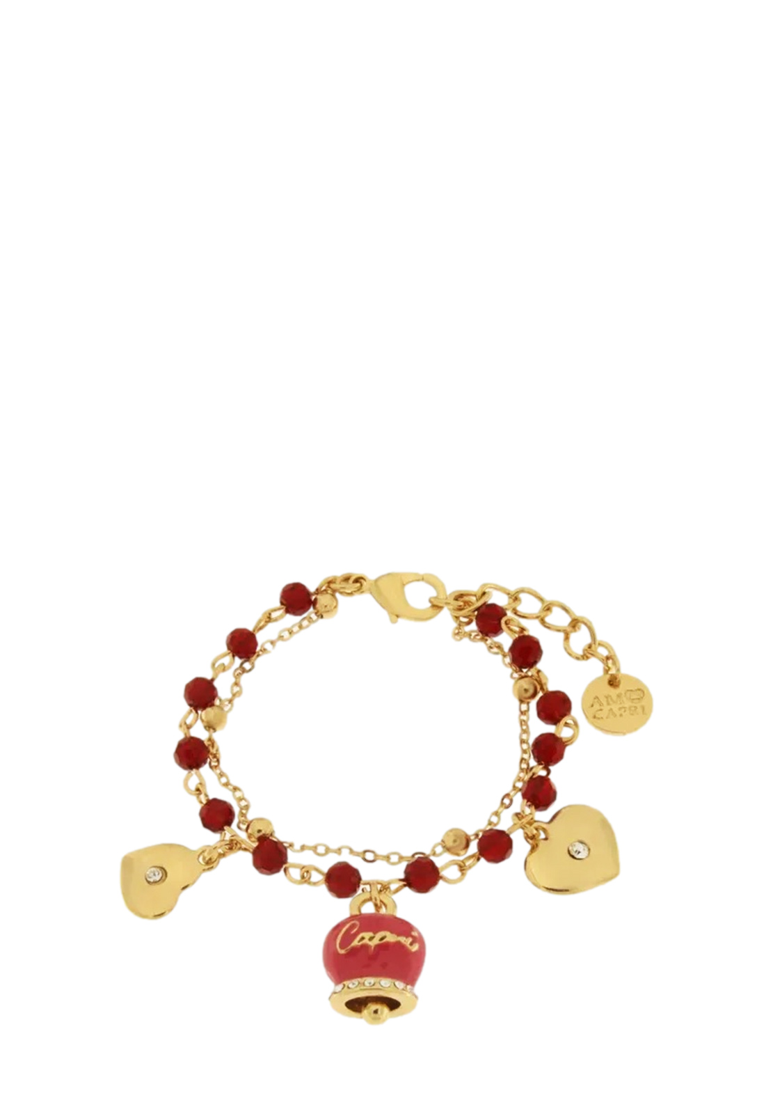 AMO CAPRI BRACCIALE 2 FILI CAMPANA FUXIA