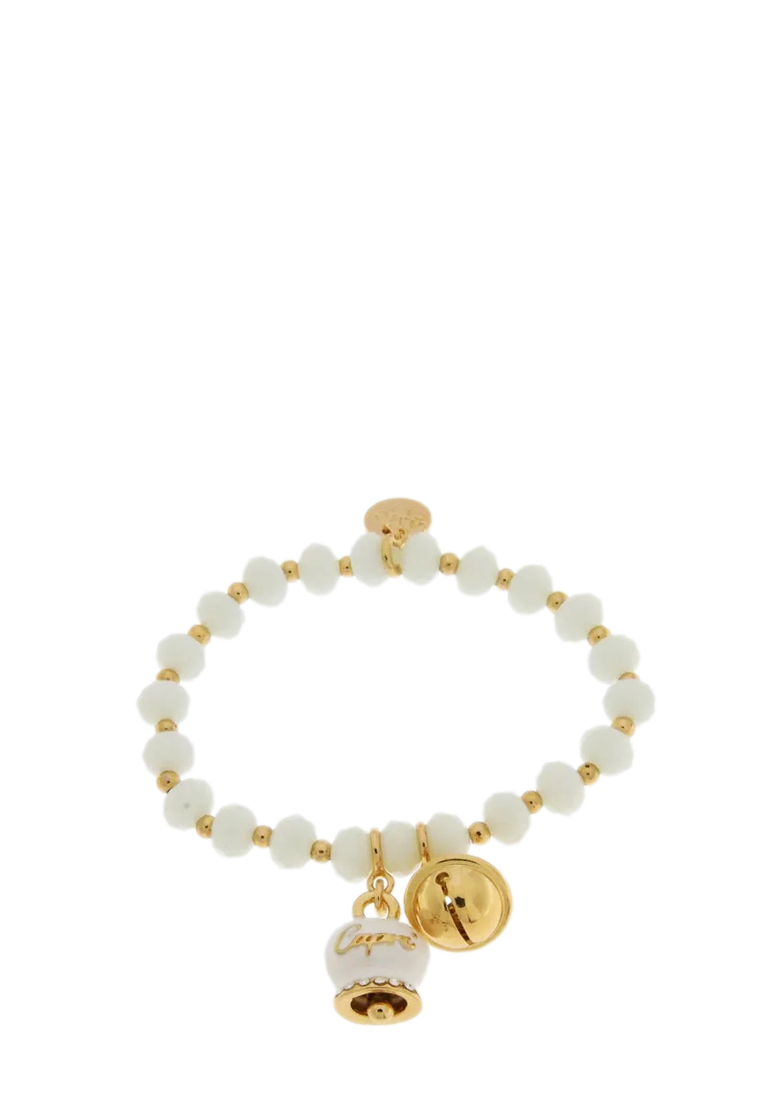 AMO CAPRI BRACCIALE SONAGLIO E CAMPANA BIANCA