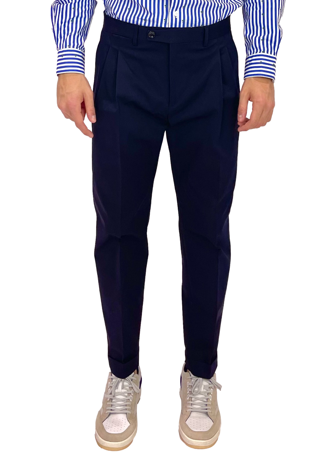 BE ABLE PANTALONI DOPPIA PENCES CON RISVOLTO