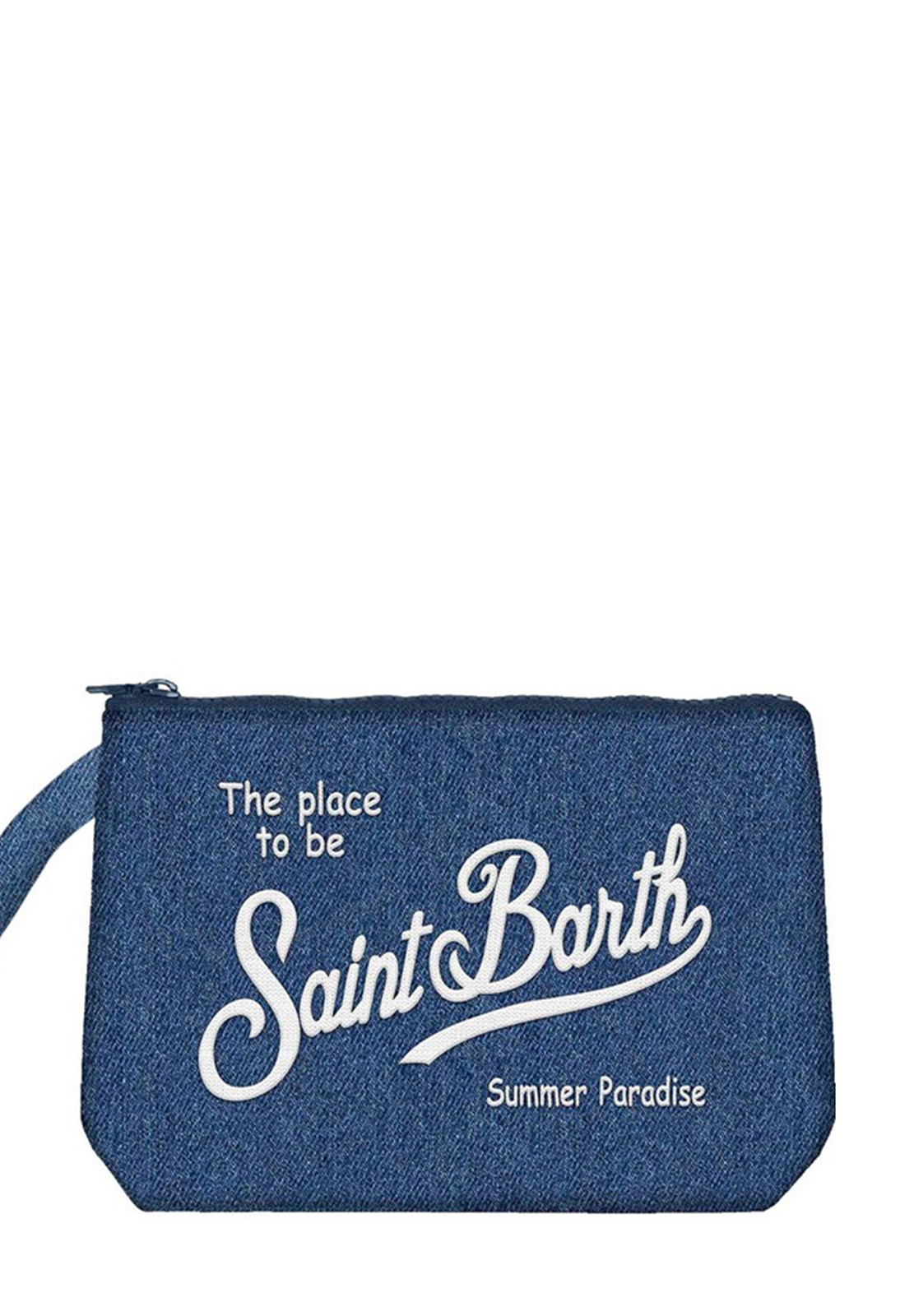 SAINT BARTH POCHETTE ALINE IN DENIM
