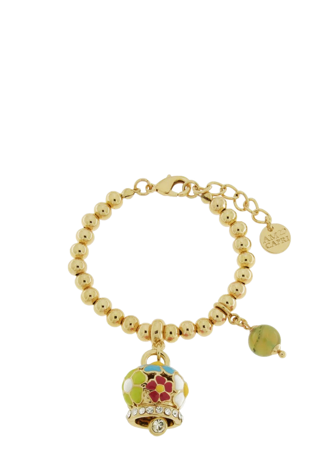 AMO CAPRI BRACCIALE SFERE CAMPANA FIORI