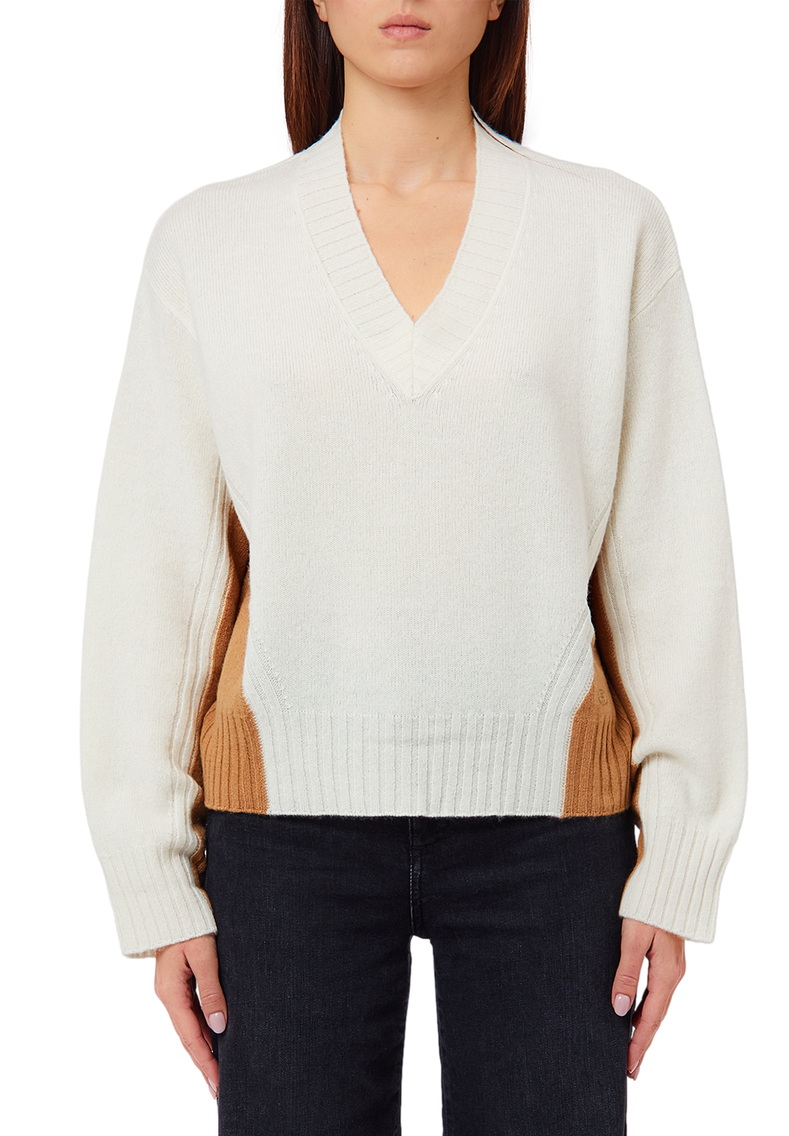 LIU JO MAGLIA BICOLOR SCOLLO A 