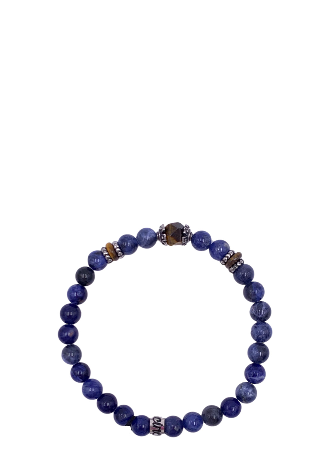 MANCINO BRACCIALE ELASTICO PIETRE NATURALI 6MM