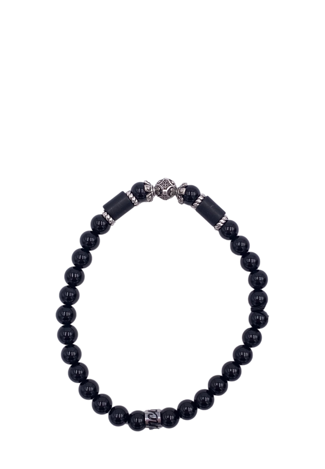 MANCINO BRACCIALE ELASTICO CON PIETRE NATURALI 6MM