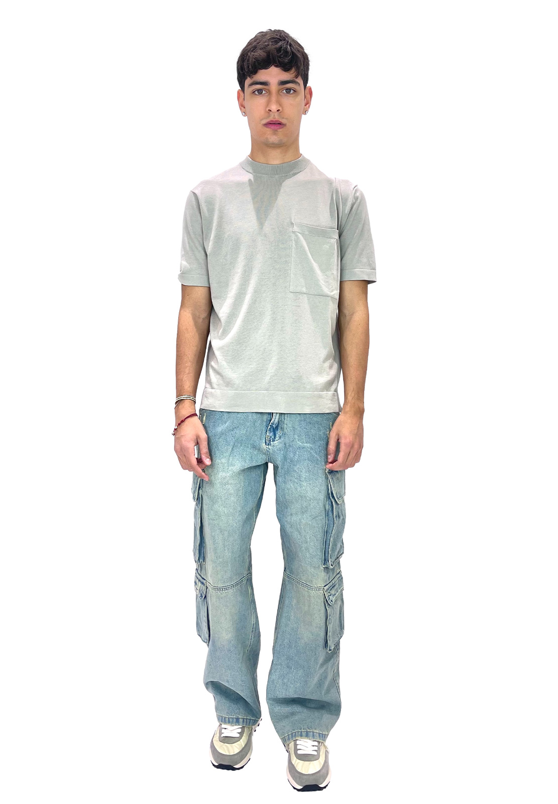 FILIPPO DE LAURENTIIS T-SHIRT OVER CON TASCONE
