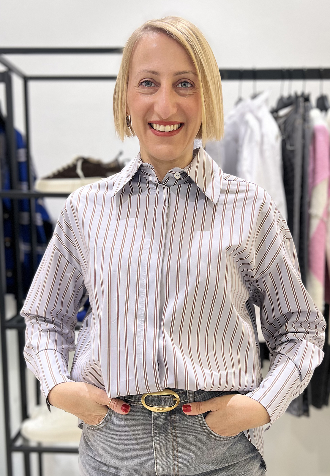 HAVEONE CAMICIA CON RIGHE