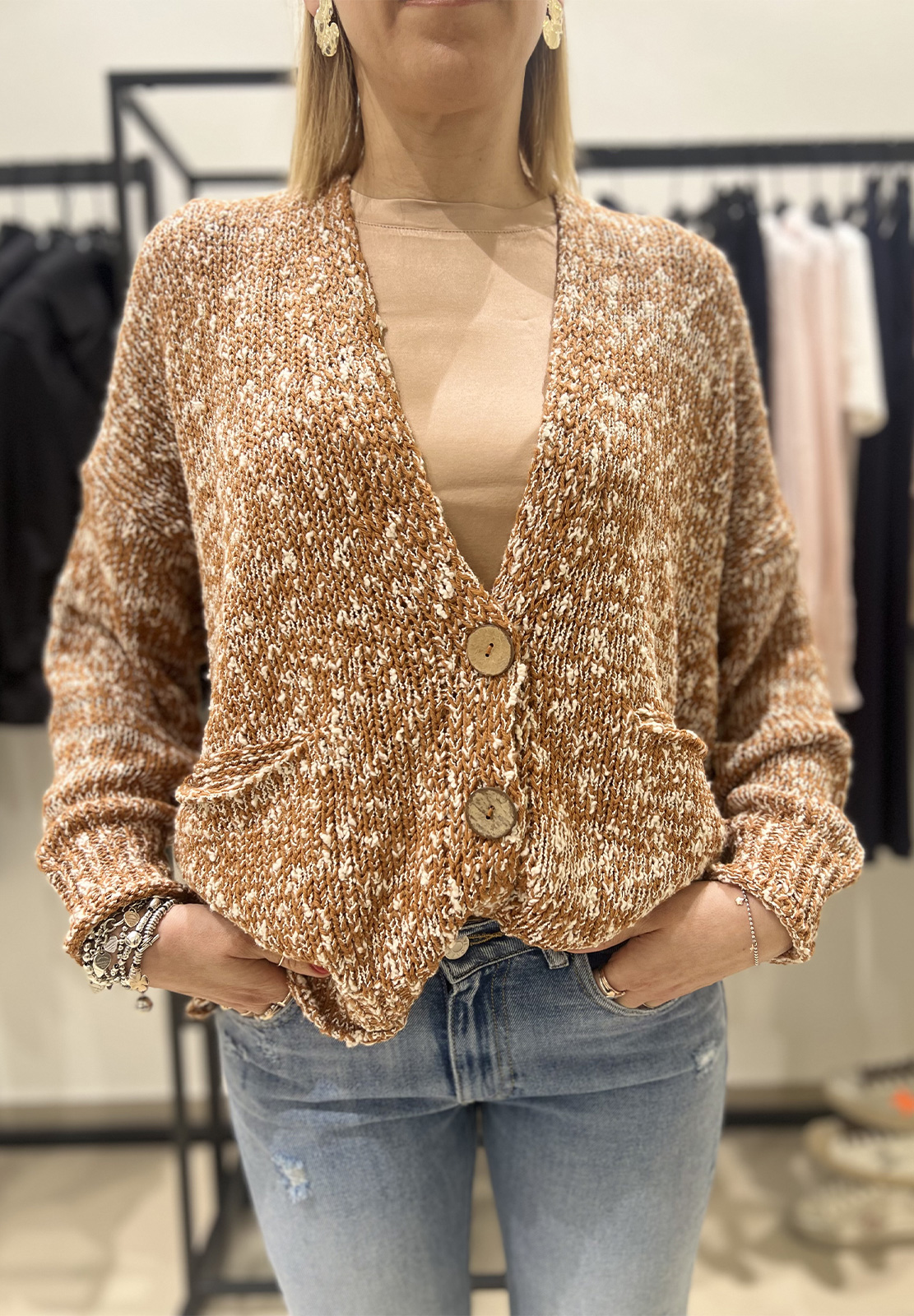 HAVEONE CARDIGAN CON BOTTONI