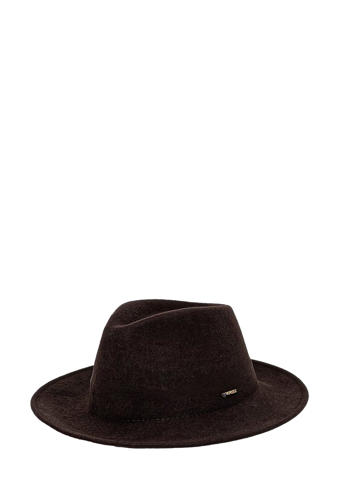 TWINSET CAPPELLO A TESA LARGA IN PANNO