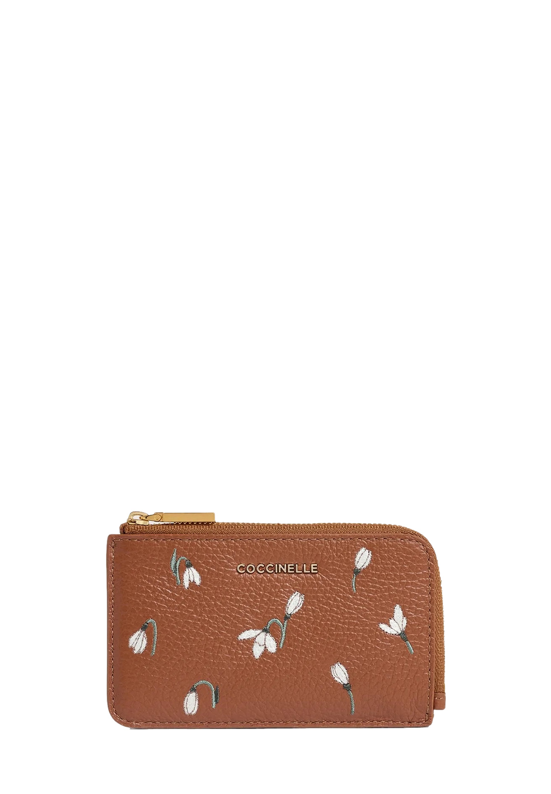 COCCINELLE PORTACARTE CON ZIP E RICAMI