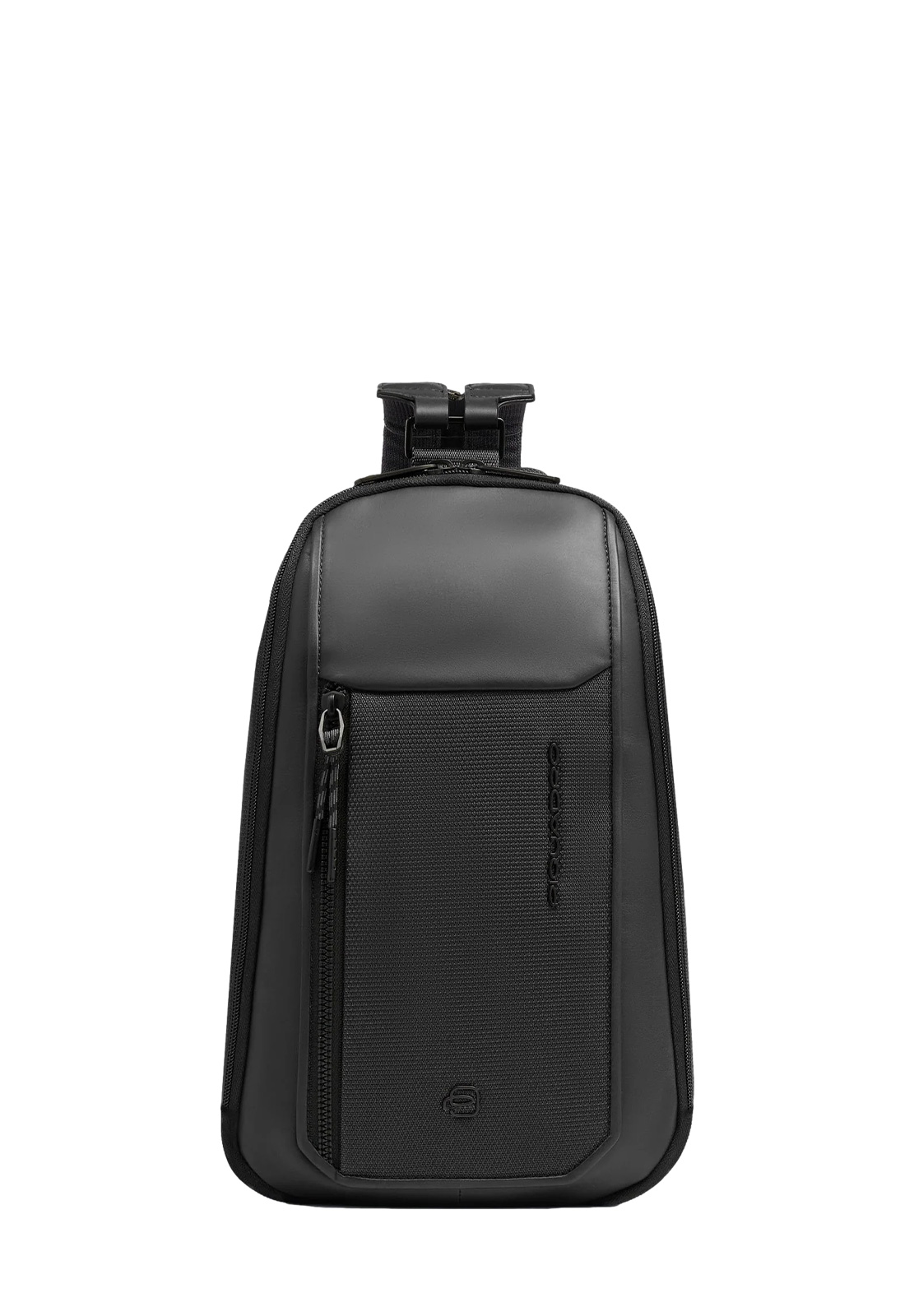 PIQUADRO MONOSPALLA IN PELLE E TESSUTO