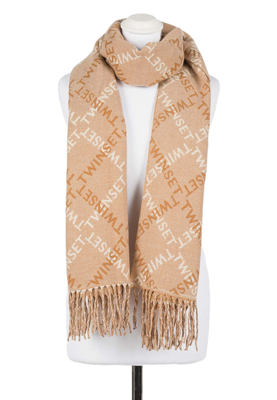 TWINSET SCIARPA CON FRANGE