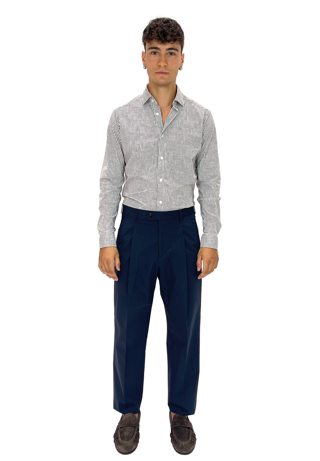 BE ABLE PANTALONI RAUL UNA PENCE IN COTONE