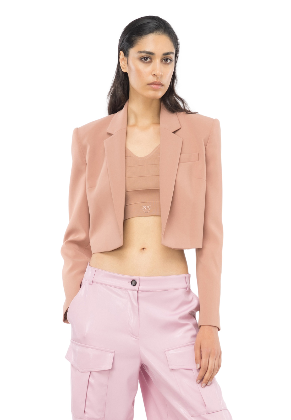 PINKO GIACCA SPENCER IN CREPE STRETCH