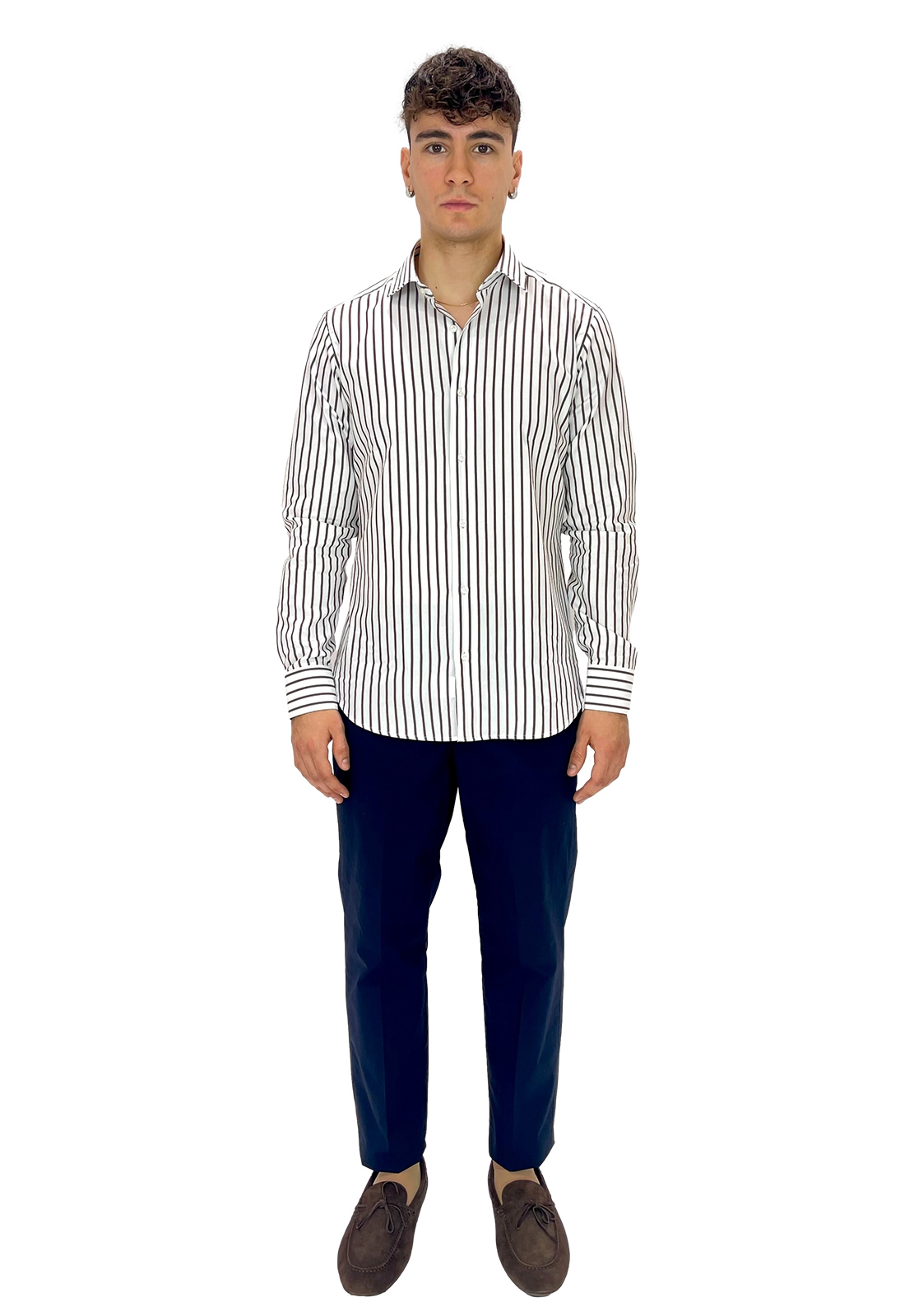 BRANCACCIO CAMICIA RIGHE LARGHE