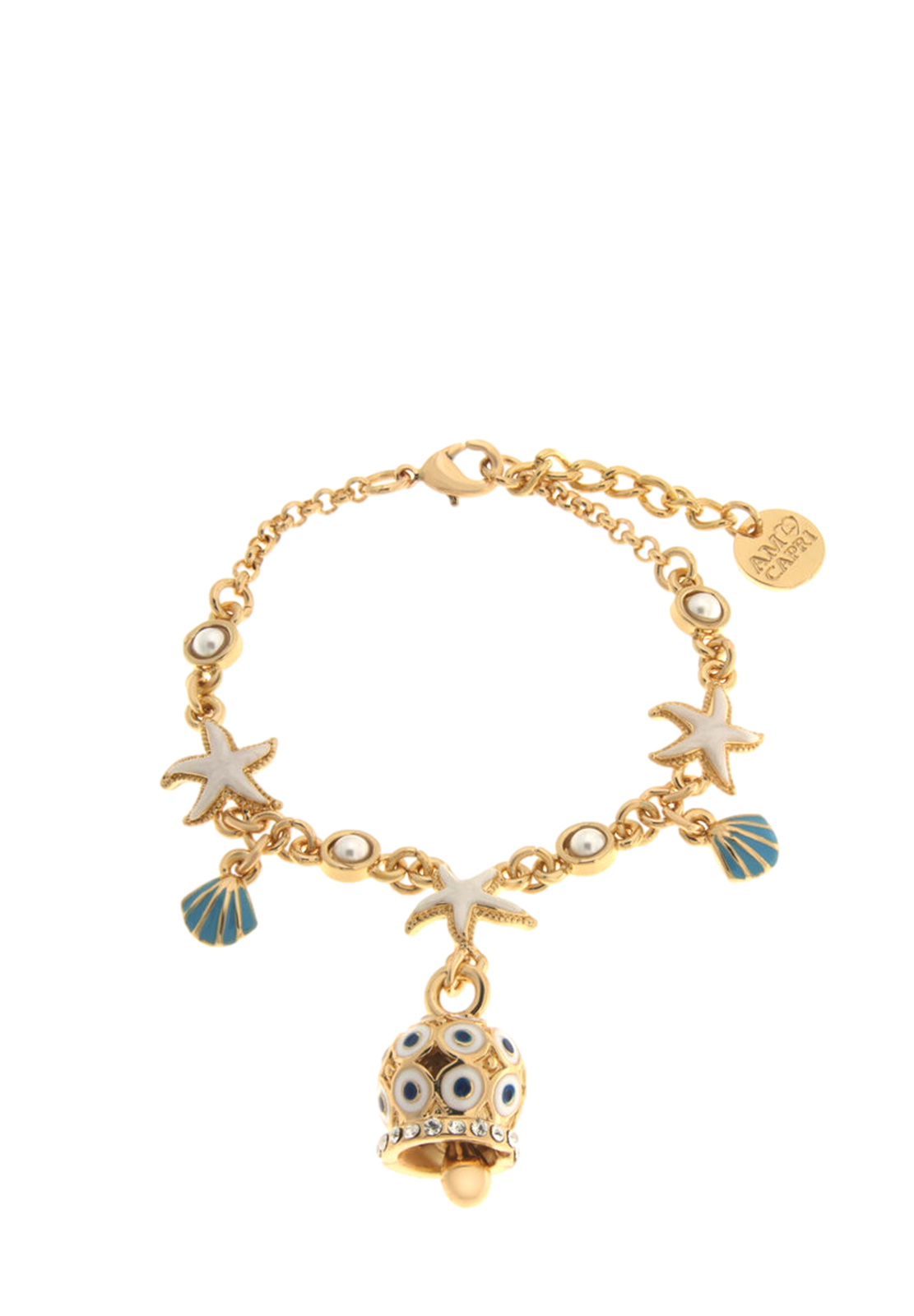 AMO CAPRI BRACCIALE CAMPANA E STELLE MARINE