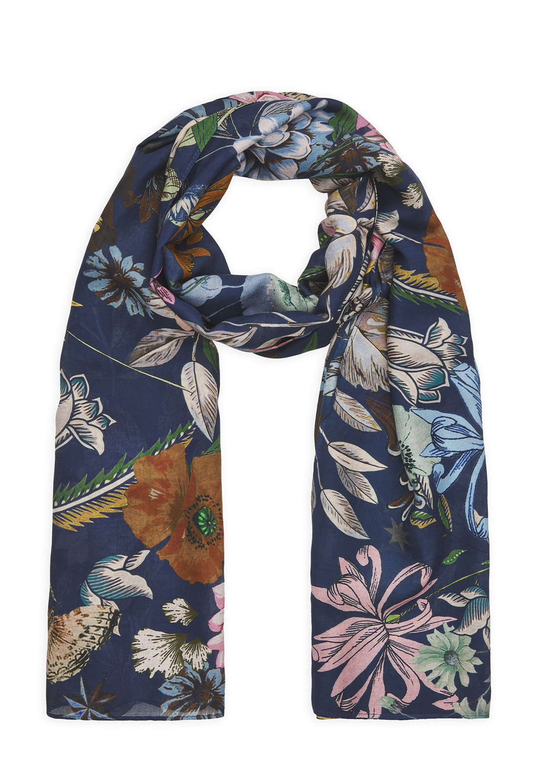 CODELLO SCIARPA STAMPA FIORI 70X180CM