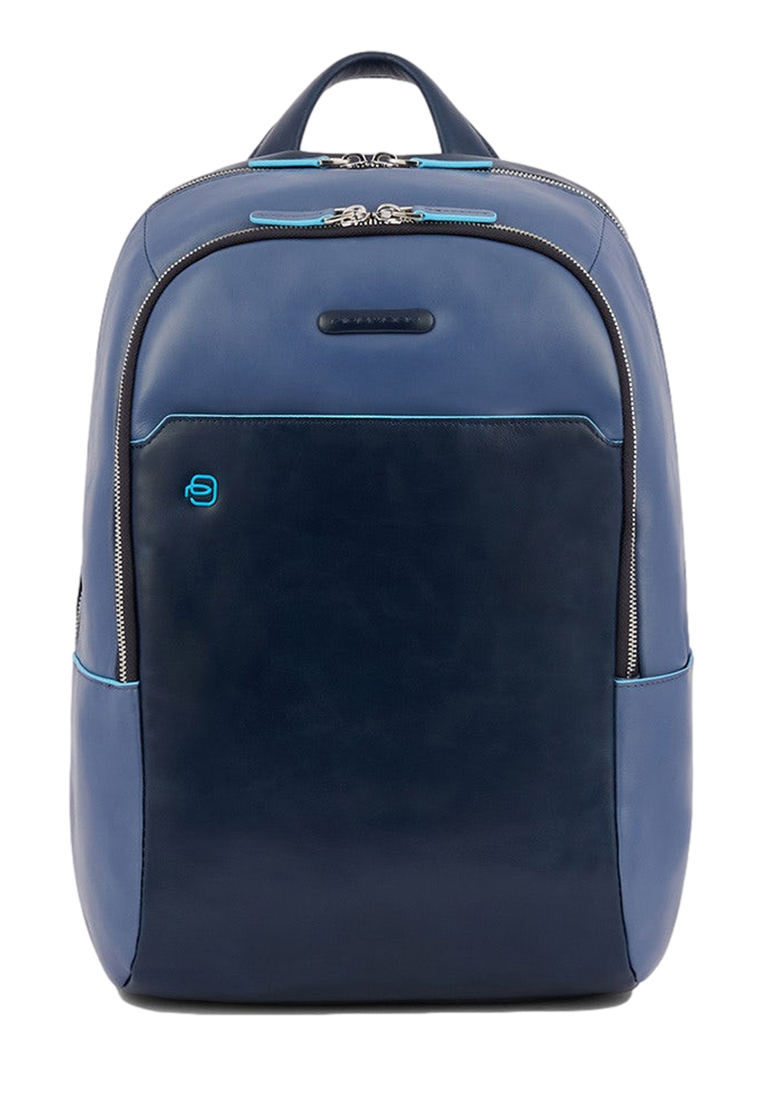PIQUADRO ZAINO PICCOLO PC 14'' IN PELLE BLUE SQUARE