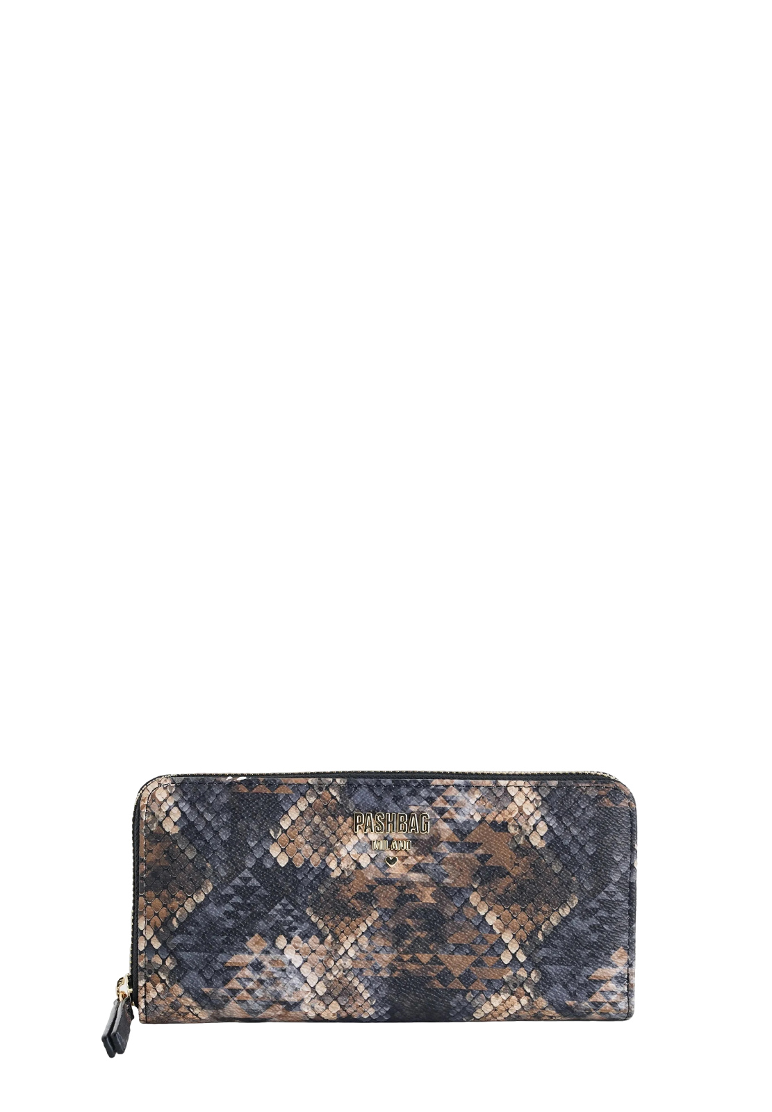 ATELIER DU SAC PORTAFOGLI ZIP AROUND STAMPA PITONE