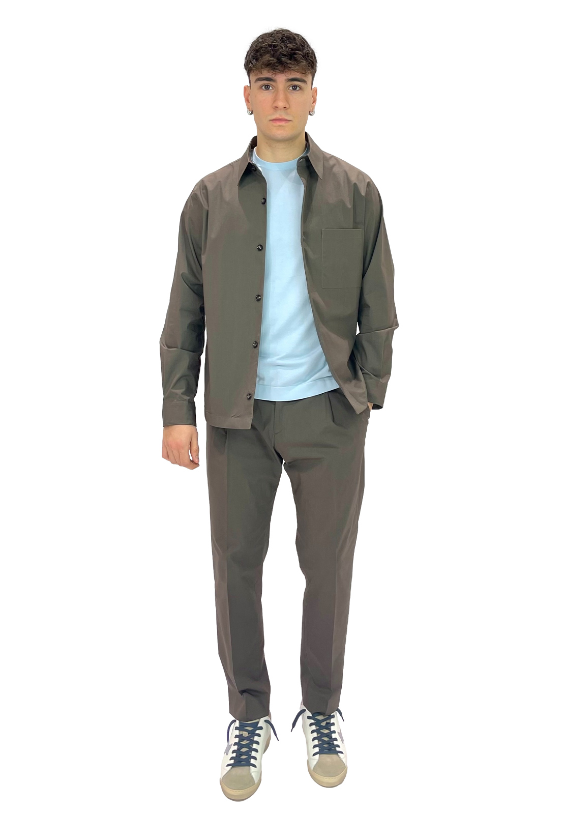 BE ABLE OVERSHIRT LEROY IN STRETCH POPELINE