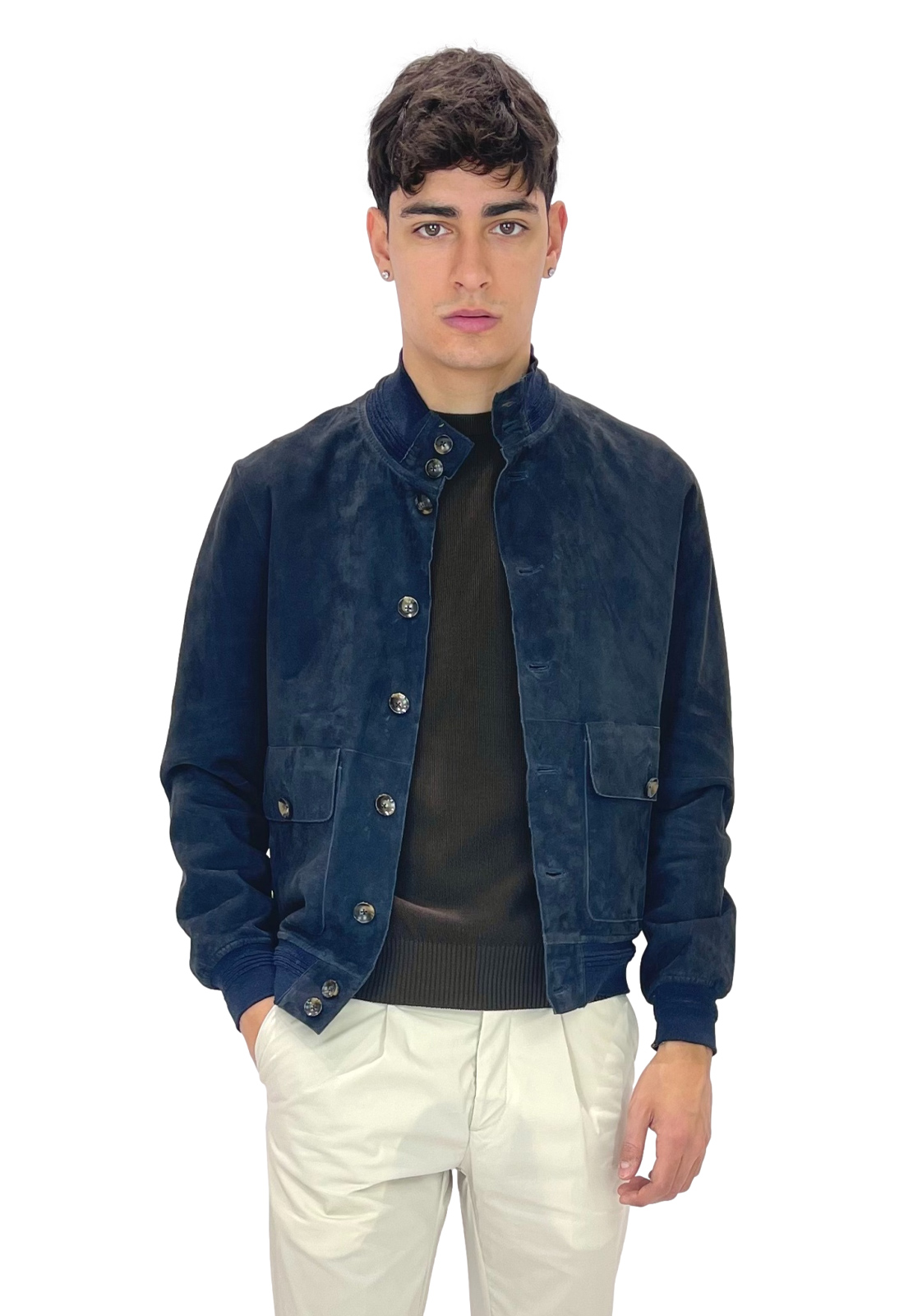 THE JACK LEATHERS GIUBBINO RIVERSIDE SEAMLESS IN SUEDE