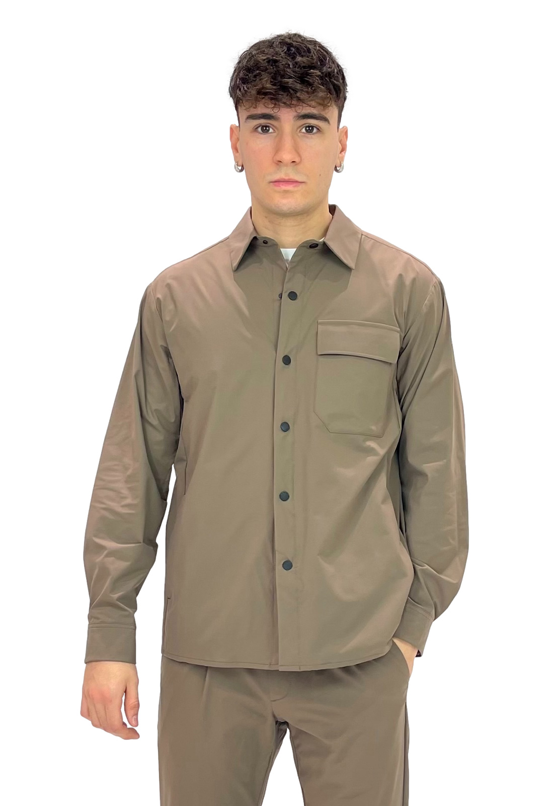 PEOPLE OF SHIBUYA OVERSHIRT MORIOKA IN TESSUTO TECNICO