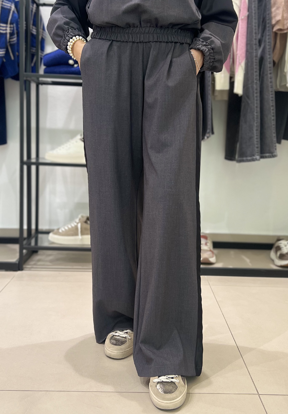 HAVEONE PANTALONE BICOLORE