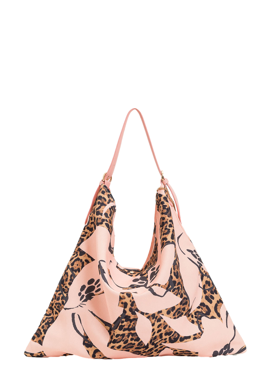 TWINSET ACTITUDE HOBO MORBIDA IN CANVAS STAMPATO