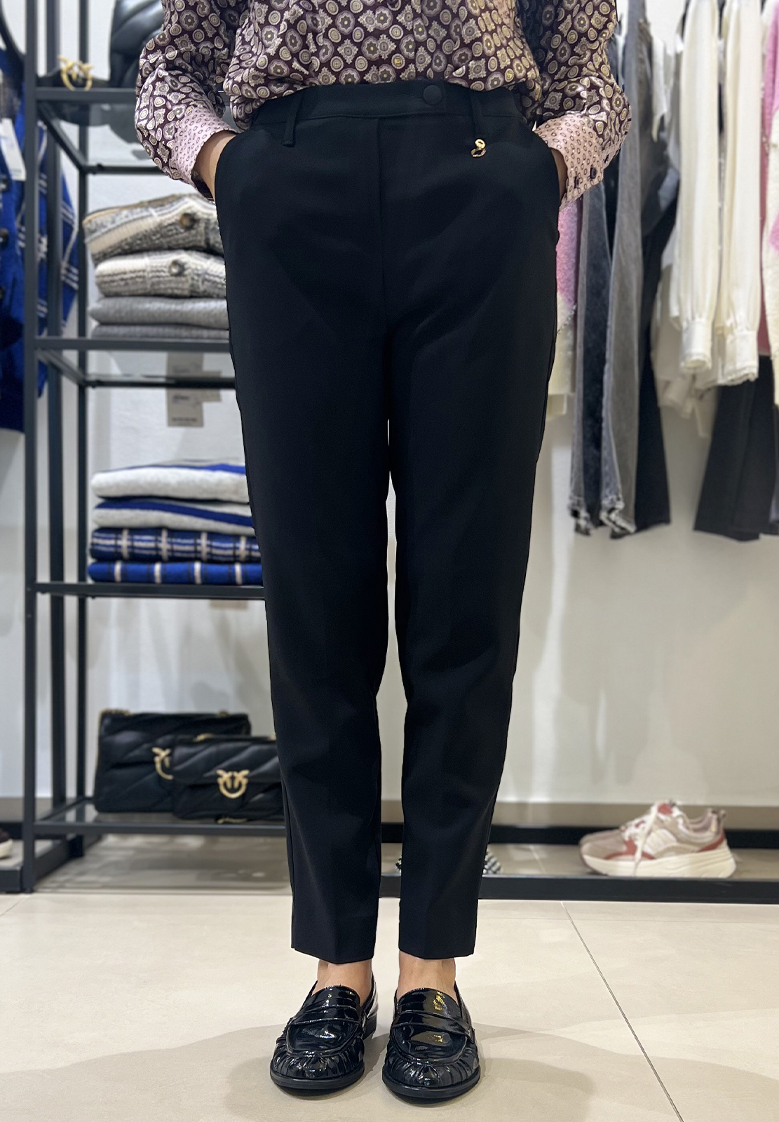 RELISH PANTALONE OSTENDO VITA ALTA CON ELASTICO
